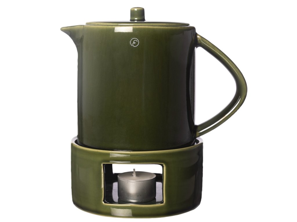 Keramická konvice s ohřívačem Glogg - Green